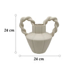 Vase Amphore Moderne Anses Torsadées - Vignette | Vase Cute