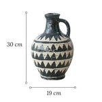 Vase Ancien Cruche Motif Triangles   (Céramique) - Vignette | Vase Cute