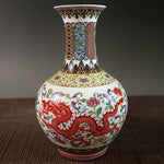 Vase Artisanal Dragon Rouge   (Porcelaine) - Vignette | Vase Cute