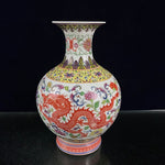 Vase Artisanal Dragon Rouge   (Porcelaine) - Vignette | Vase Cute