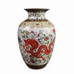 Vase Artisanal Dragon Rouge   (Porcelaine) - Vignette | Vase Cute