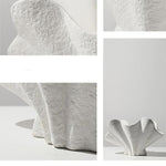 Vase blanc éventail original   (Céramique) - Vignette | Vase Cute