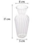 Vase Chaloupé Strié à Collerette   (Verre) - Vignette | Vase Cute