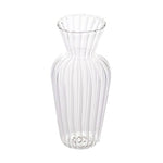 Vase Chaloupé Strié à Collerette   (Verre) - Vignette | Vase Cute