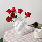 Vase Cœur Humain Blanc - Vignette | Vase Cute
