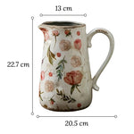 Vase Cruche Rétro Motifs Citron ou Rose  (Céramique) - Vignette | Vase Cute