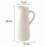 Vase Cruche Vintage Blanc Moucheté   (Céramique) - Vignette | Vase Cute