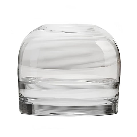 Vase décoratif gris ou blanc transparent en verre modèle Transparent B