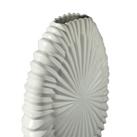 Vase rayon de soleil modèle blanc vue de coté