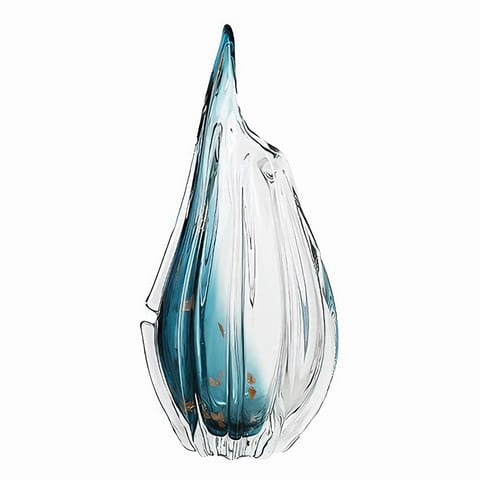 Vase Élégant Bleu Dégradé présentation modèle Grand