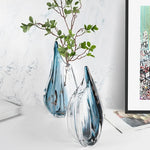 Vase élégant bleu dégradé   (Verre) - Vignette | Vase Cute