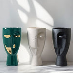 Vase en Forme de Visage Style Nordique   (Céramique) - Vignette | Vase Cute