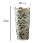 Vase d'Époque Motif Feuillages Verts   (Céramique) - Vignette | Vase Cute