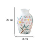 Vase Fantaisie Motif Fleurs Peint à la Main - Vignette | Vase Cute