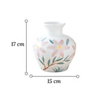 Vase Fantaisie Motif Fleurs Peint à la Main - Vignette | Vase Cute