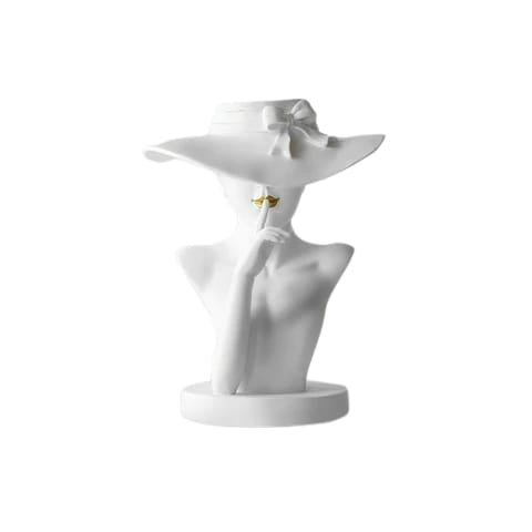 Vase Femme au chapeau modèle Blanc B