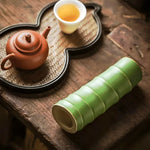 Vase Forme Bambou Vert - Vignette | Vase Cute