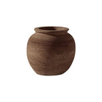 Vase forme pot rétro   (Bois) - Vignette | Vase Cute