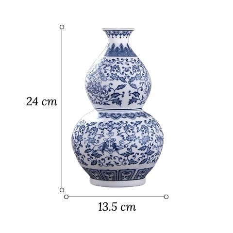 Vase gourde Wu Lou style chinois dimensions