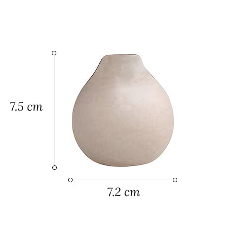 Vase en grès beige couleur naturelle dimensions du modèle B