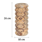 Vase Longiligne Ondulé Effet Bois - Vignette | Vase Cute