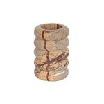 Vase Longiligne Ondulé Effet Bois - Vignette | Vase Cute