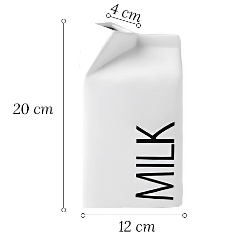 Vase Milk ou Cream en Céramique dimensions modèle milk