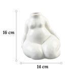 Vase Moderne Blanc Silhouette Féminine - Vignette | Vase Cute