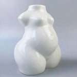 Vase Moderne Blanc Silhouette Féminine - Vignette | Vase Cute