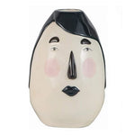 Vase ovale blanc visage original   (Céramique) - Vignette | Vase Cute