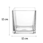 Vase Petit Cube Décoratif Transparent - Vignette | Vase Cute