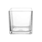 Vase Petit Cube Décoratif Transparent - Vignette | Vase Cute