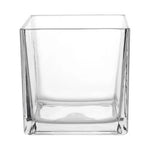 Vase Petit Cube Décoratif Transparent - Vignette | Vase Cute