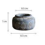 Vase Pot Style Art Ancien Motifs Losanges   (Céramique) - Vignette | Vase Cute