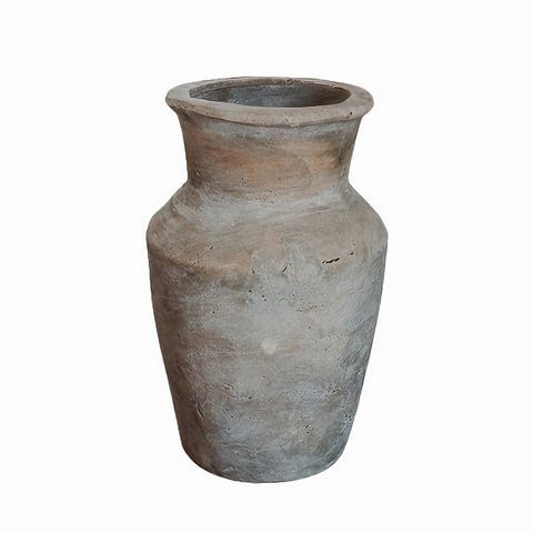 Vase poterie artisanale rétro en céramique modèle beige