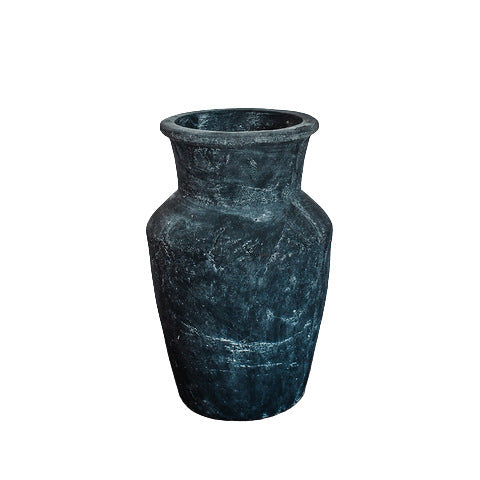 Vase poterie artisanale rétro en céramique modèle Bleu