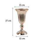 Vase Prestigieux Trompette pour Mariage Or ou Argent   (Métal) - Vignette | Vase Cute