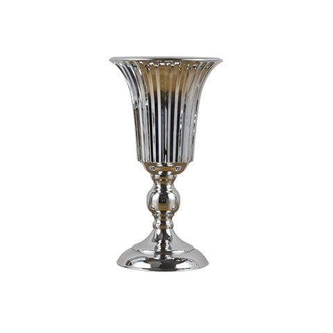 Vase prestigieux trompette pour mariage or ou argent en Métal modèle M argent