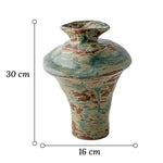 Vase Rétro Wabi Sabi Nuancé Vert et Marron - Vignette | Vase Cute
