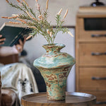 Vase Rétro Wabi Sabi Nuancé Vert et Marron - Vignette | Vase Cute
