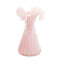 Vase Robe Rose Cintrée Bustier Élégant sans fleurs sur fond blanc.