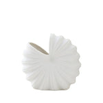 Vase Rond Blanc Forme Coquillage - Vignette | Vase Cute