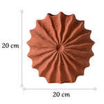 Vase Rond Rouge Forme Coquille Hérisson de Mer - Vignette | Vase Cute