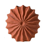Vase Rond Rouge Forme Coquille Hérisson de Mer - Vignette | Vase Cute