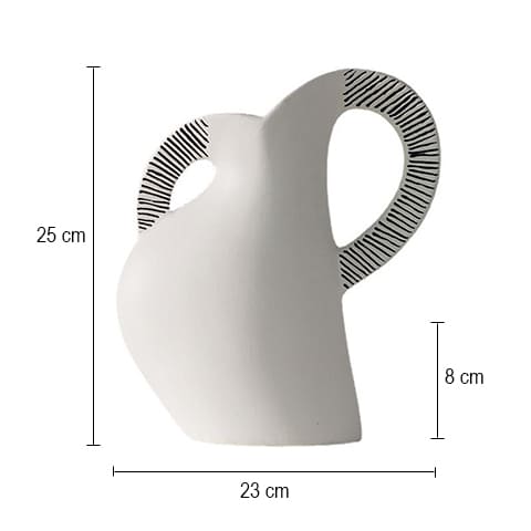 Vase scandinave blanc et noir dimensions