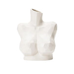 Vase Sculptural Blanc Buste Féminin - Vignette | Vase Cute