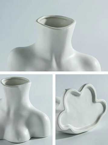 Vase seins femme body art détails