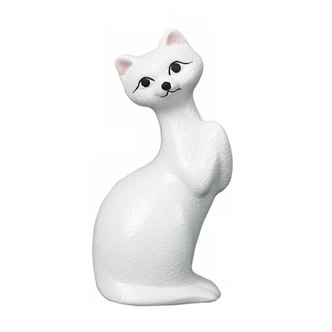 Vase soliflore chat mignon modèle blanc