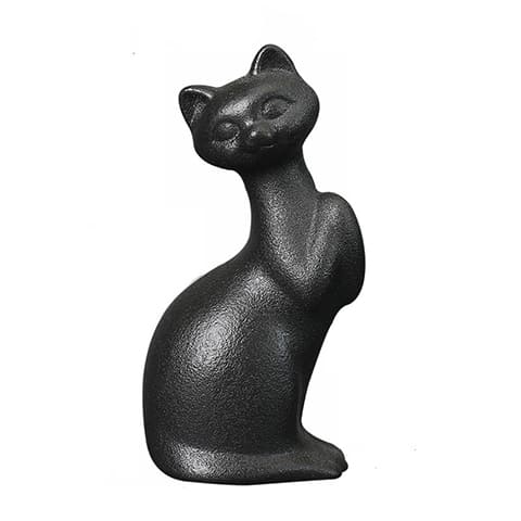 Vase soliflore chat mignon modèle noir