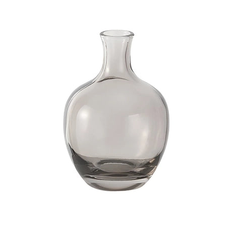 Vase Soliflore Mini Dame Jeanne en Verre modèle Gris